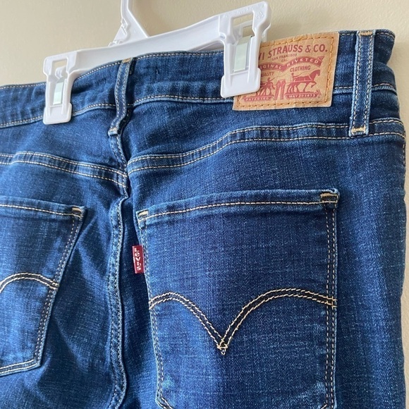 LEVIS 721 High Rise Skiny Womens Jeans Size 28 Dark Indigo Dark Wash - Picture 10 of 13